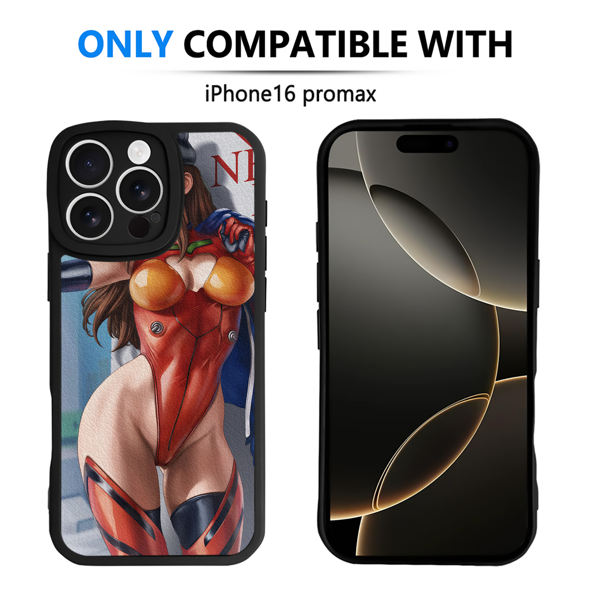 （画像用） EVA 新世紀エヴァンゲリオン 【iPhone 16シリーズ対応】シリコンスマホケース（レザー調） 材質：シリコン